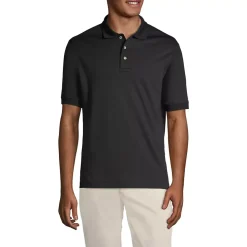 School Uniform Men's Banded Cuff Short Sleeve Supima Cotton Polo Shirt