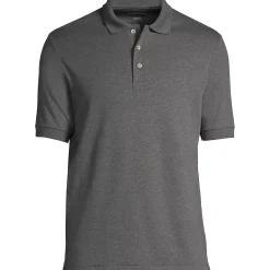 School Uniform Men's Banded Cuff Short Sleeve Supima Cotton Polo Shirt