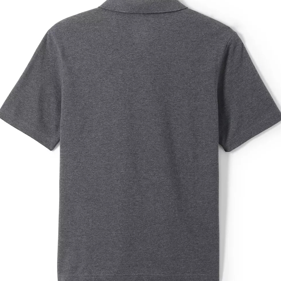 School Uniform Men's Big Short Sleeve Mesh Polo Shirt