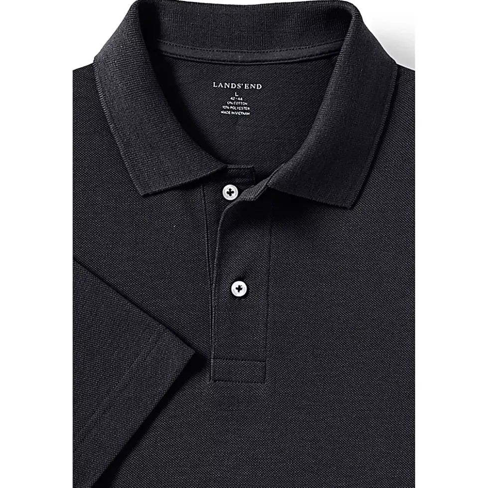 School Uniform Men's Big Short Sleeve Mesh Polo Shirt