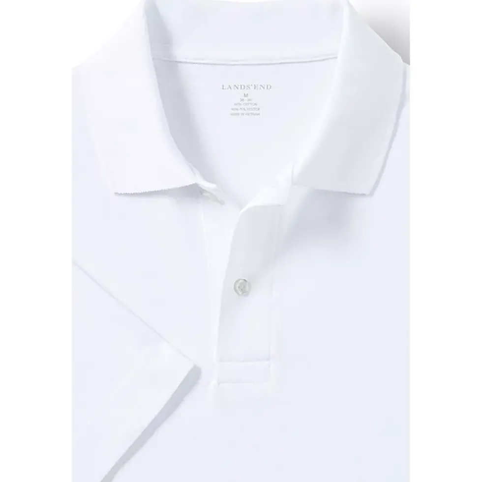 School Uniform Men's Big Short Sleeve Mesh Polo Shirt