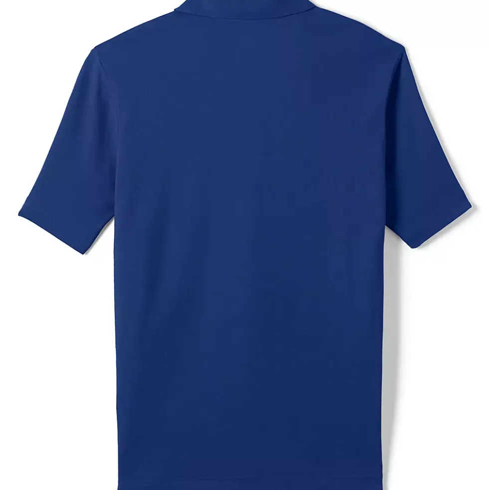 School Uniform Men's Big Short Sleeve Mesh Polo Shirt