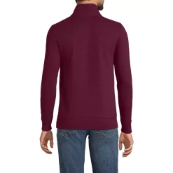 School Uniform Men's French Rib Quarter Zip Pullover Shirt