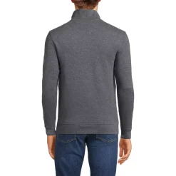 School Uniform Men's French Rib Quarter Zip Pullover Shirt