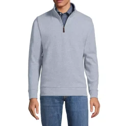 School Uniform Men's French Rib Quarter Zip Pullover Shirt
