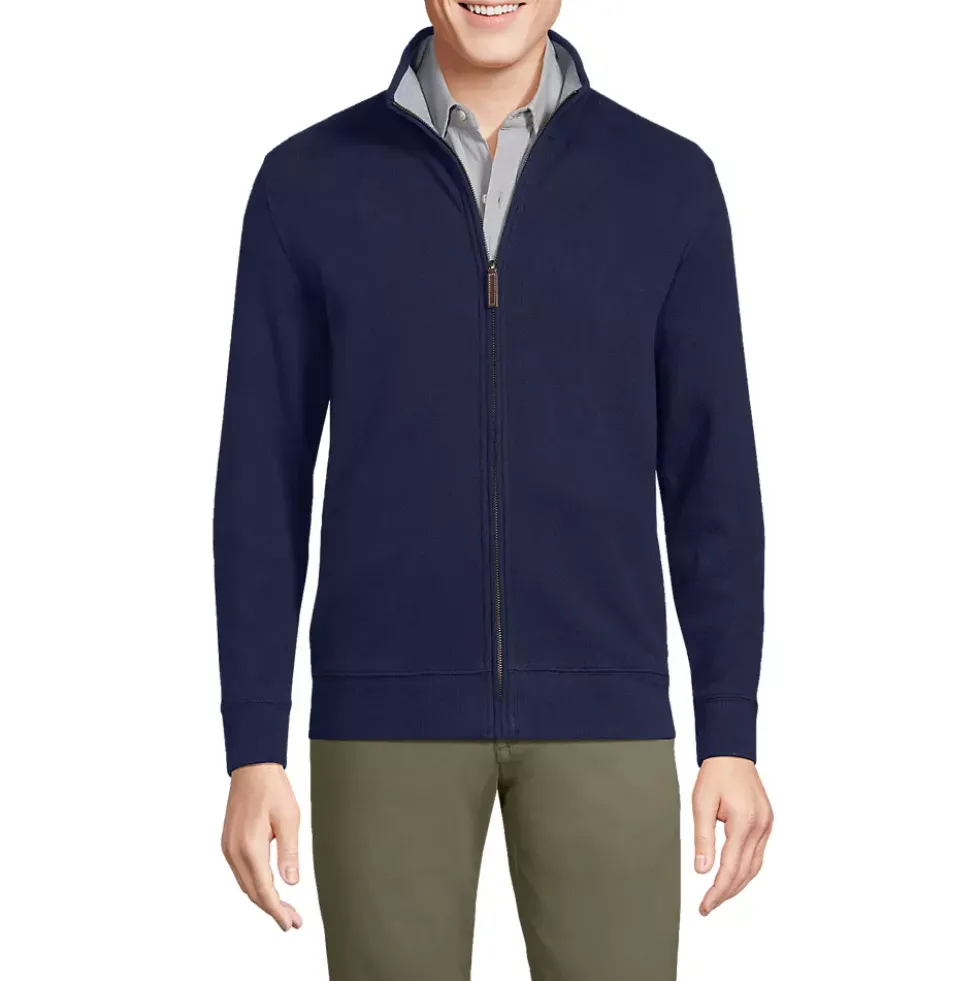School Uniform Men's French Rib Full Zip Jacket