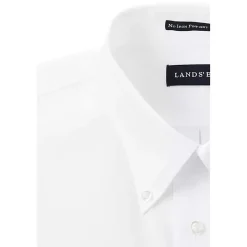 School Uniform Men's Long Sleeve Buttondown No Iron Pinpoint Shirt