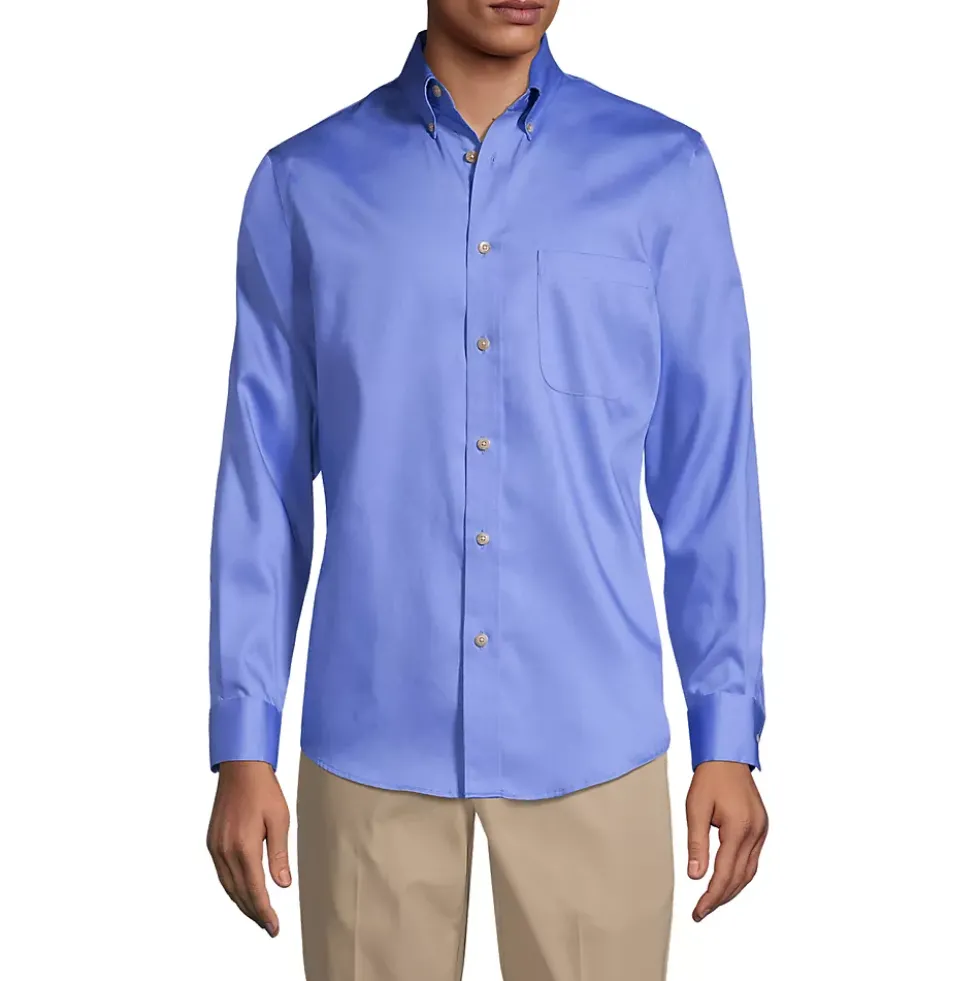 School Uniform Men's Long Sleeve Performance Twill Shirt