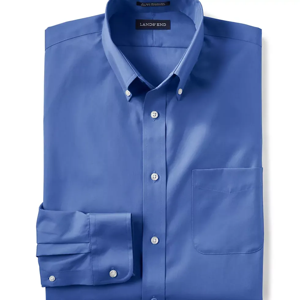 School Uniform Men's Long Sleeve Buttondown No Iron Broadcloth Shirt