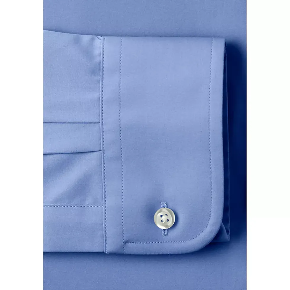 School Uniform Men's Long Sleeve Buttondown No Iron Broadcloth Shirt