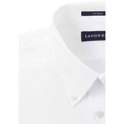School Uniform Men's Long Sleeve Buttondown No Iron Broadcloth Shirt