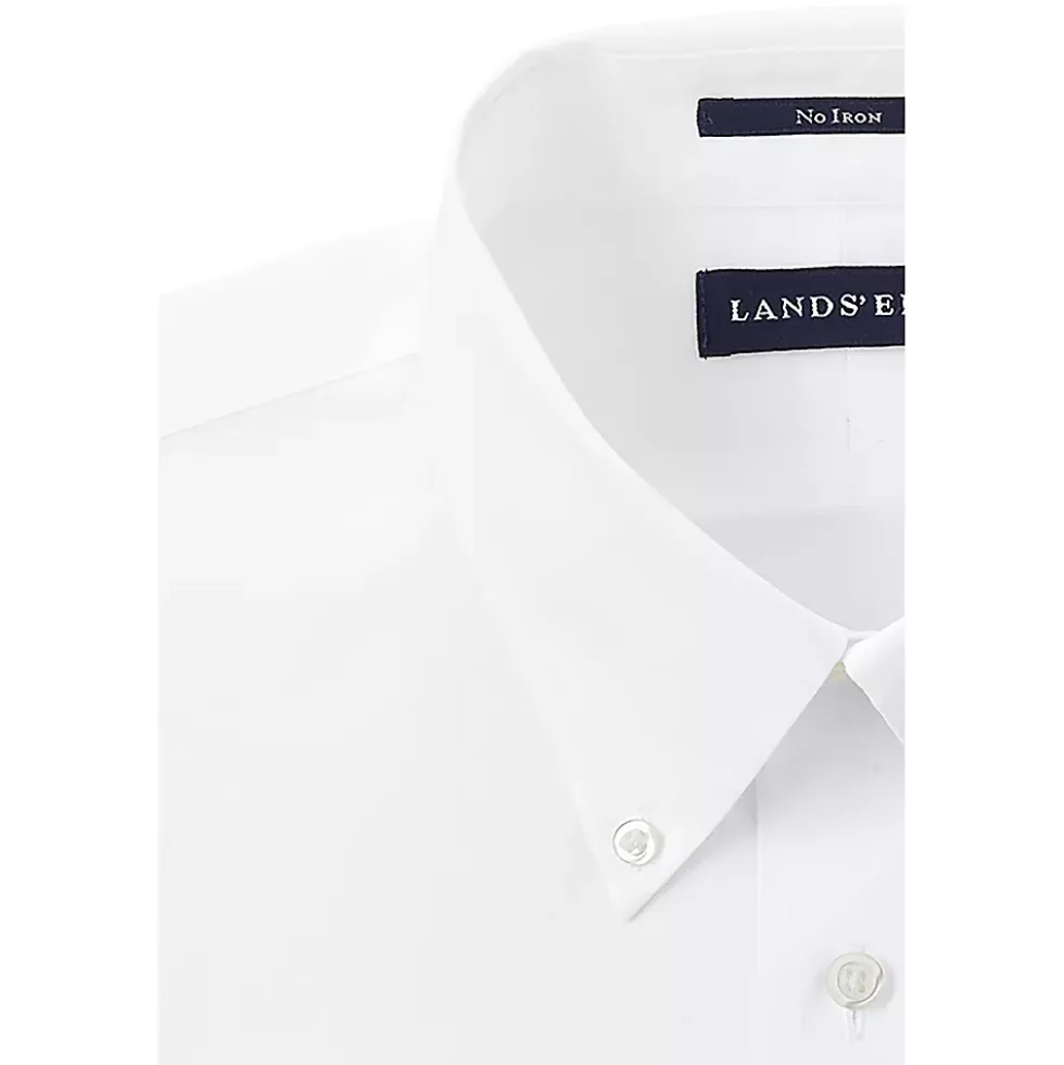 School Uniform Men's Long Sleeve Buttondown No Iron Broadcloth Shirt