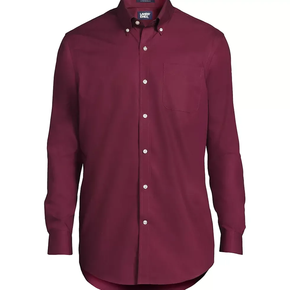 School Uniform Men's Long Sleeve Buttondown No Iron Broadcloth Shirt