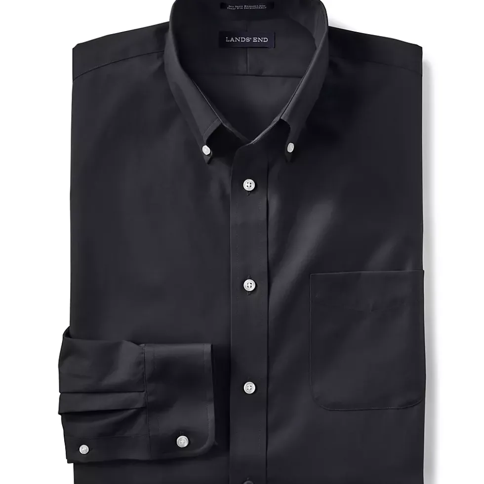 School Uniform Men's Long Sleeve Buttondown No Iron Broadcloth Shirt