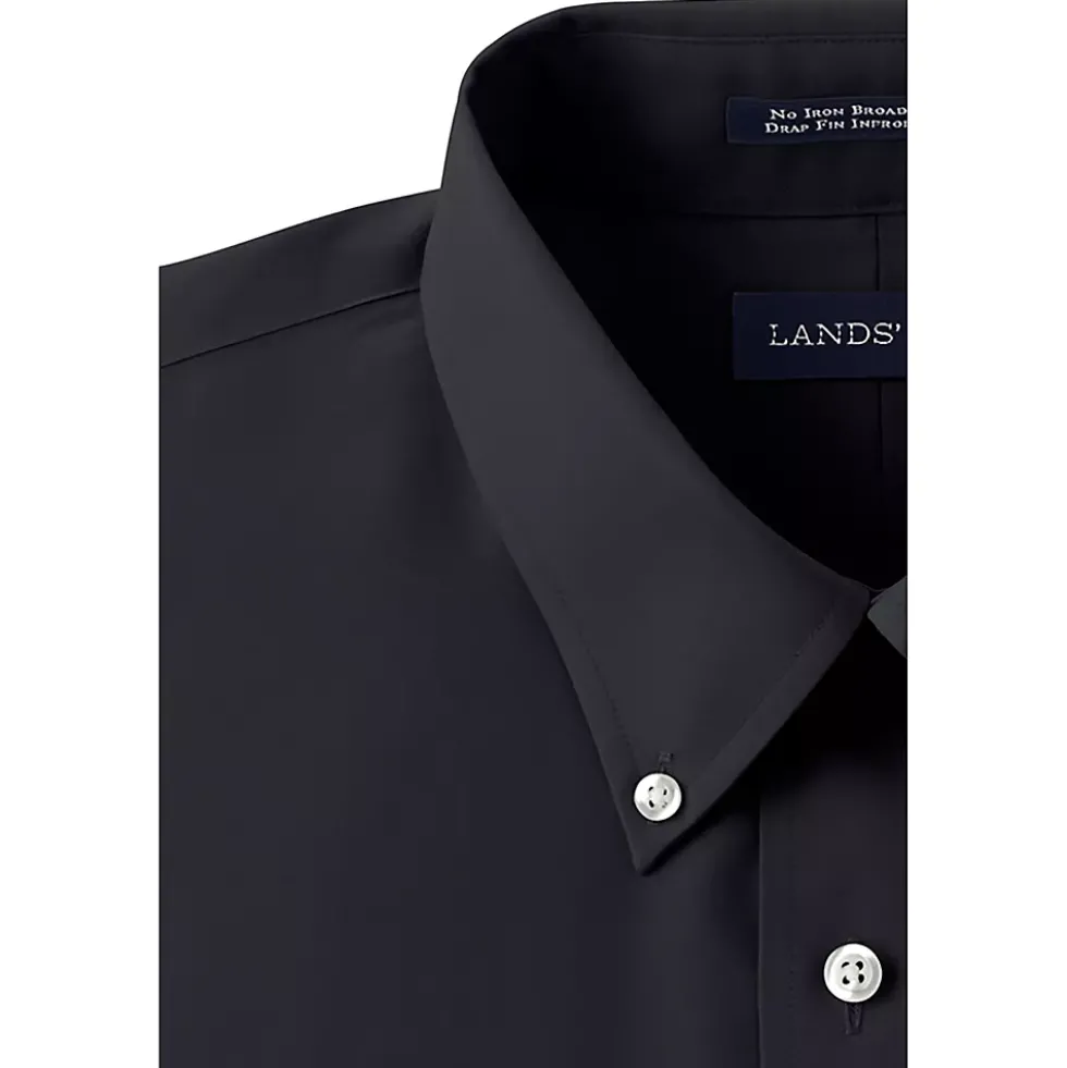 School Uniform Men's Long Sleeve Buttondown No Iron Broadcloth Shirt