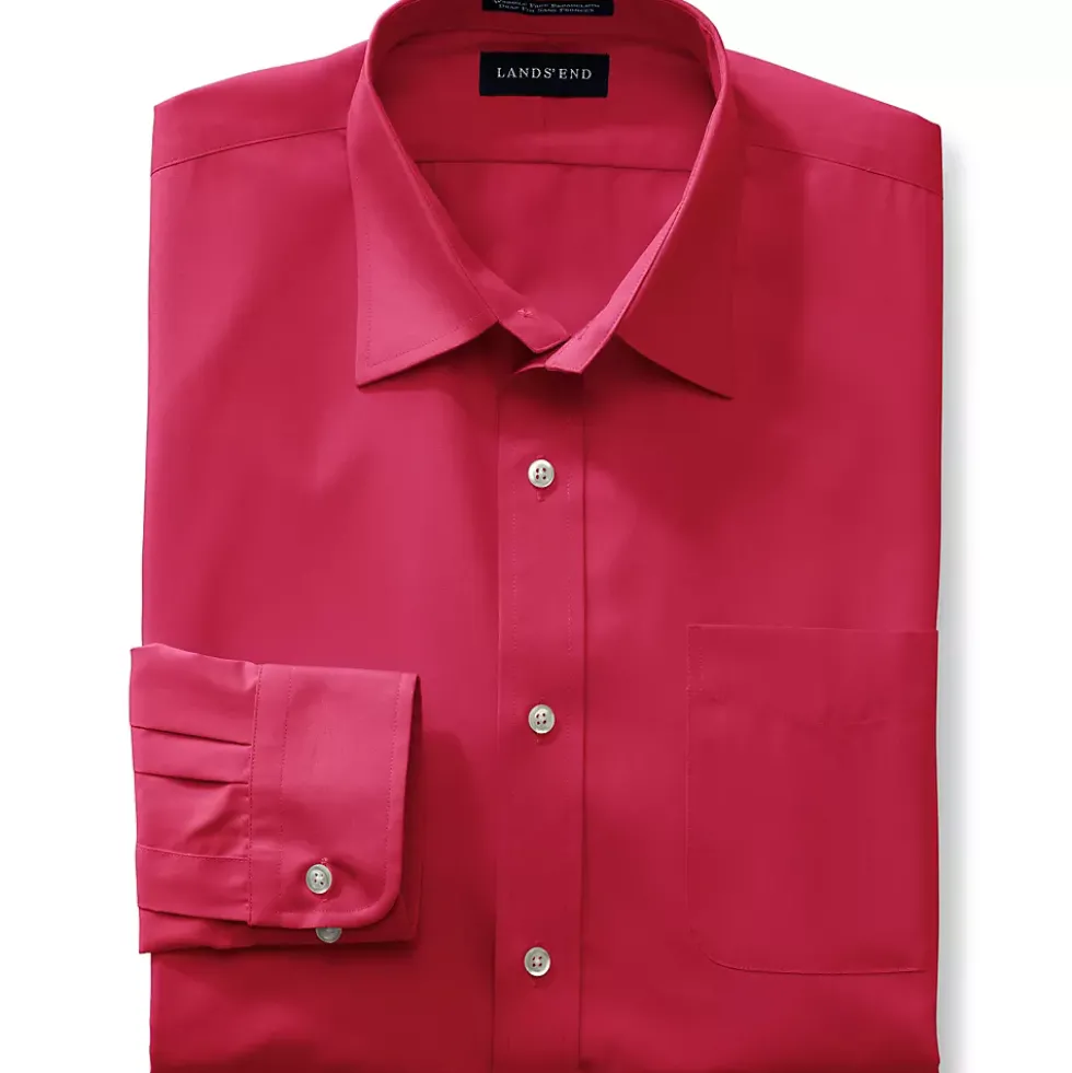 School Uniform Men's Long Sleeve Straight Collar Broadcloth Dress Shirt