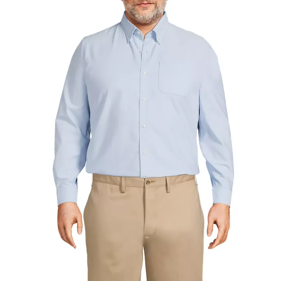 School Uniform Men's Long Sleeve Buttondown Oxford Shirt