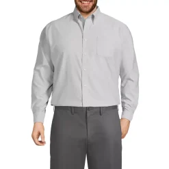 School Uniform Men's Long Sleeve Buttondown Oxford Shirt