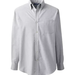 School Uniform Men's Long Sleeve Buttondown Oxford Shirt