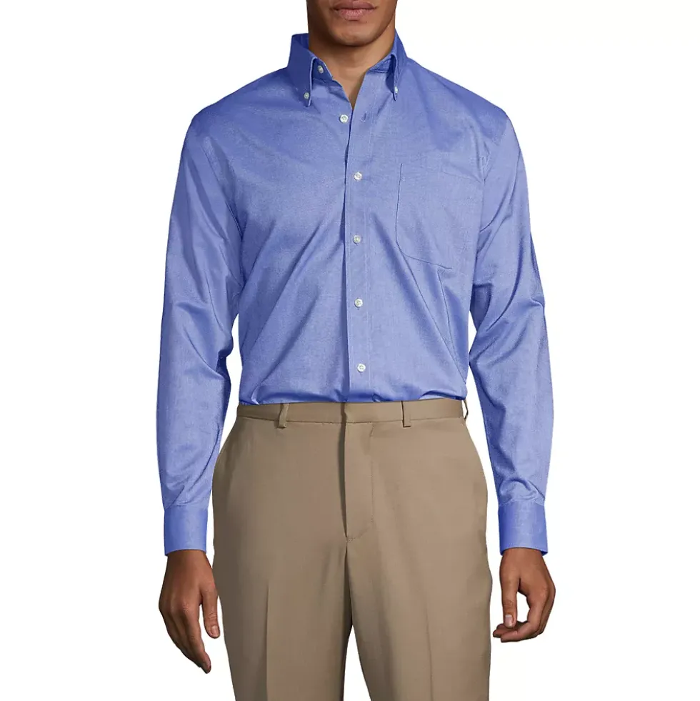School Uniform Men's Long Sleeve Buttondown Oxford Shirt