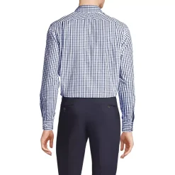 School Uniform Men's Long Sleeve Straight Collar Patterned Broadcloth Shirt