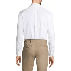 School Uniform Men's No Iron Supima Cotton Pinpoint Buttondown Collar Dress Shirt