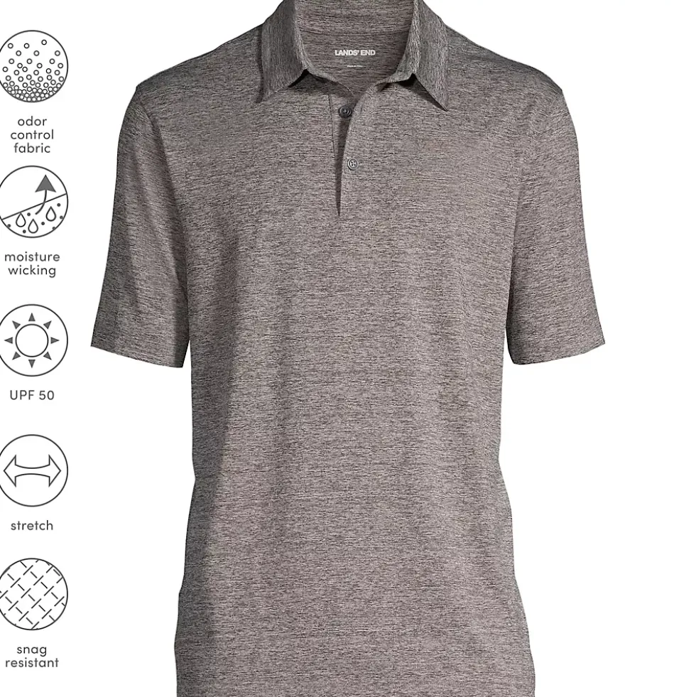School Uniform Men's Rapid Dry Space Dye Polo Shirt