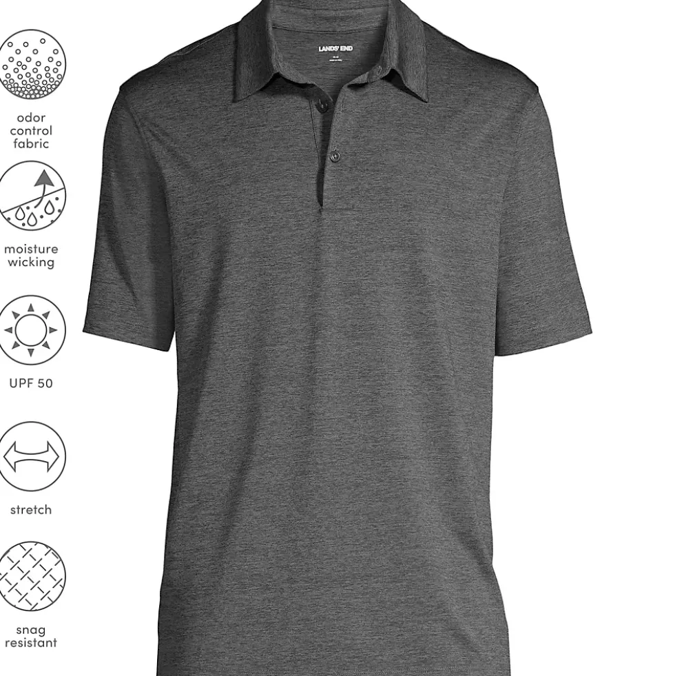 School Uniform Men's Rapid Dry Space Dye Polo Shirt