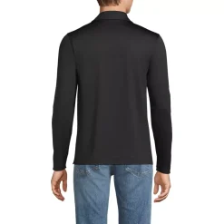 School Uniform Men's Rapid Dry Long Sleeve Modern Fit Polo