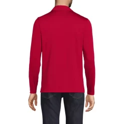 School Uniform Men's Rapid Dry Long Sleeve Modern Fit Polo