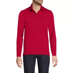 School Uniform Men's Rapid Dry Long Sleeve Modern Fit Polo
