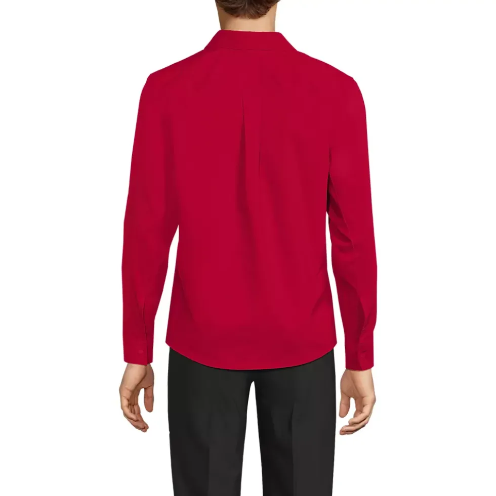 School Uniform Men's Ripstop Long Sleeve Utility Work Shirt