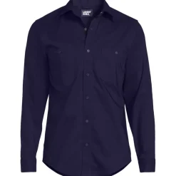 School Uniform Men's Ripstop Long Sleeve Utility Work Shirt