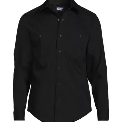 School Uniform Men's Ripstop Long Sleeve Utility Work Shirt