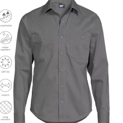 School Uniform Men's Ripstop Long Sleeve Utility Work Shirt