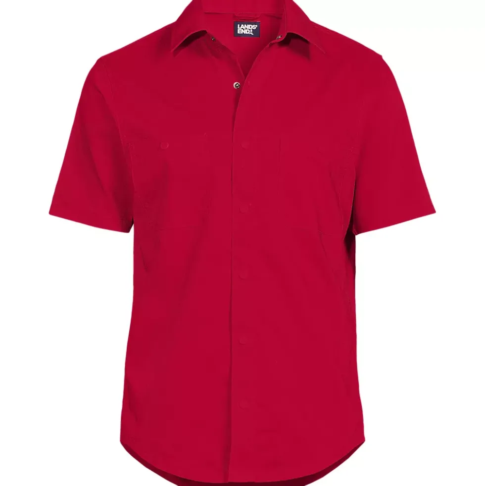 School Uniform Men's Ripstop Short Sleeve Utility Work Shirt