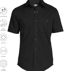 School Uniform Men's Ripstop Short Sleeve Utility Work Shirt