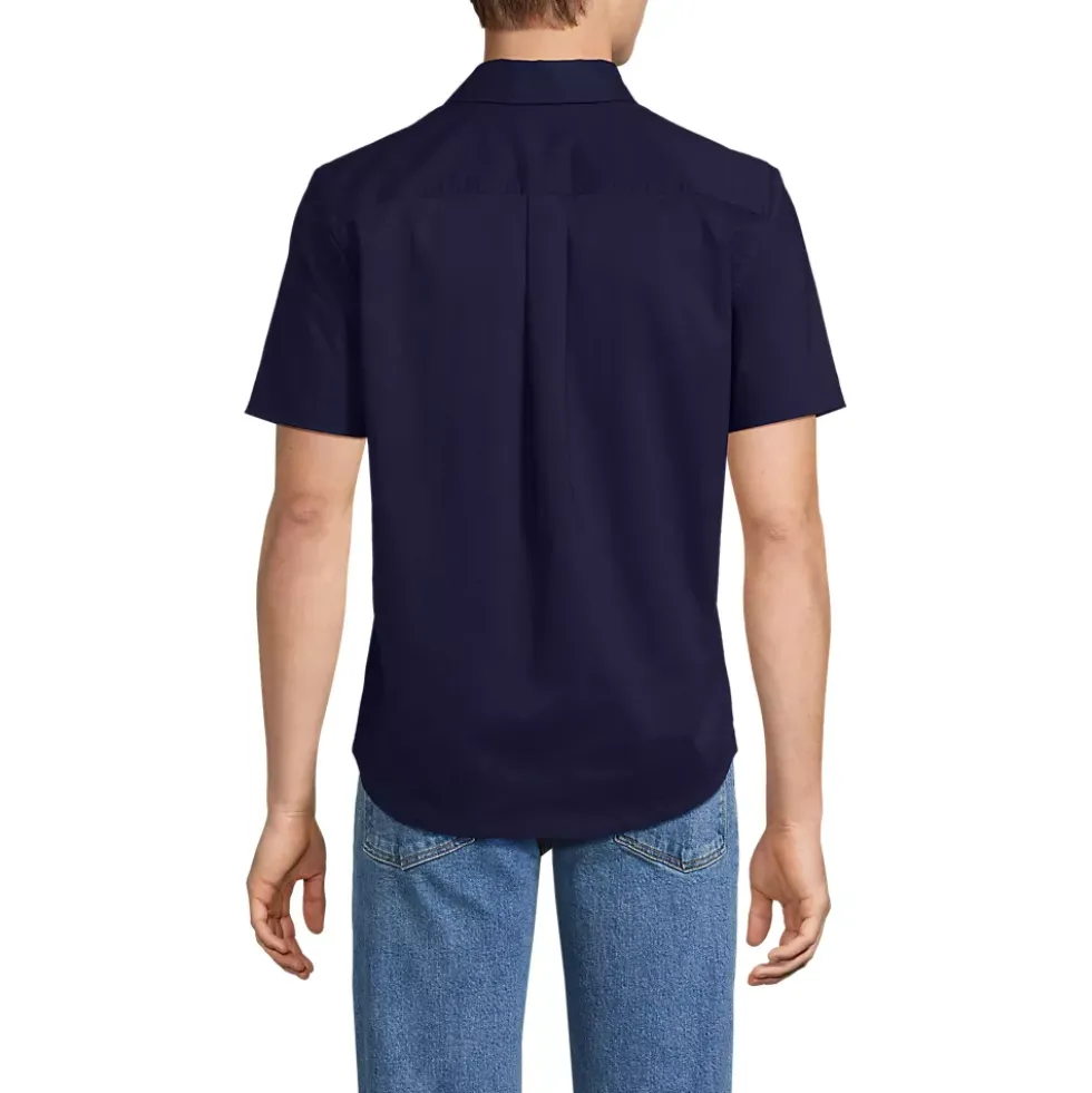 School Uniform Men's Ripstop Short Sleeve Utility Work Shirt