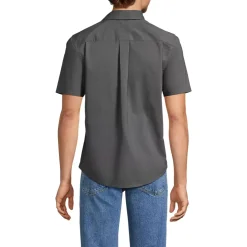 School Uniform Men's Ripstop Short Sleeve Utility Work Shirt