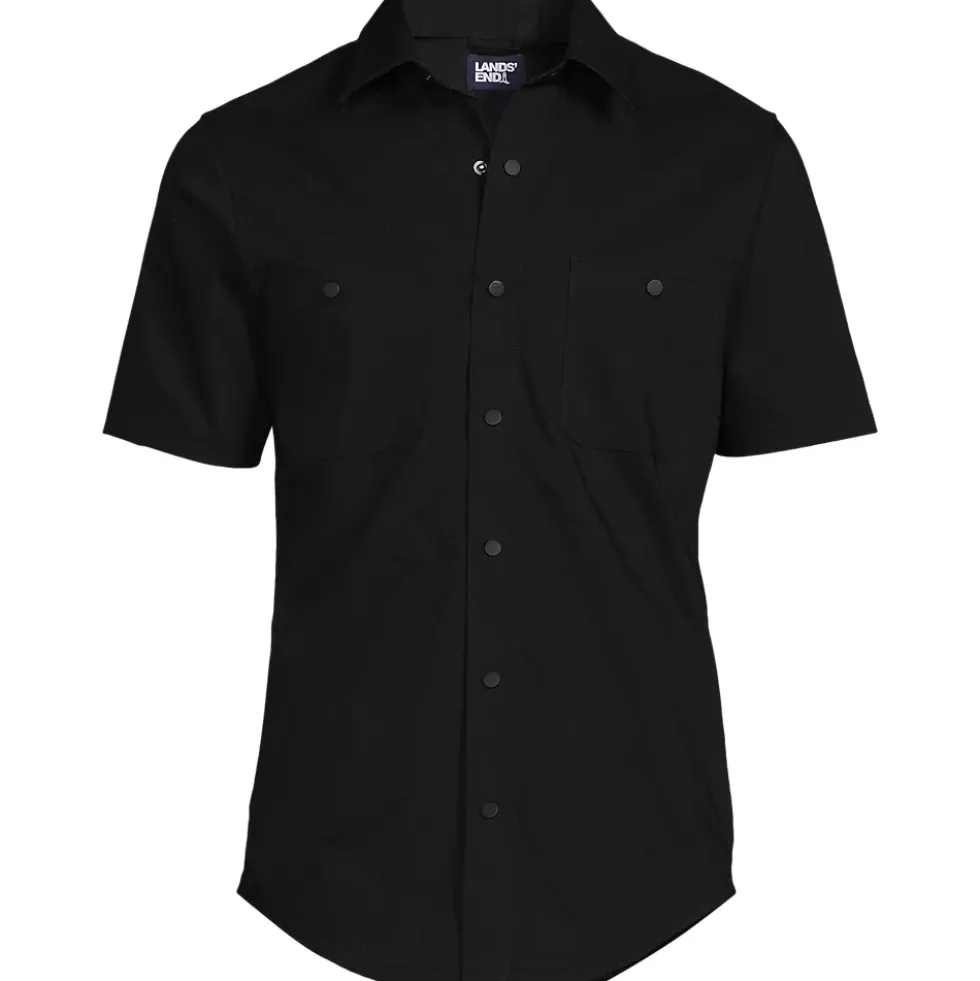School Uniform Men's Ripstop Short Sleeve Utility Work Shirt