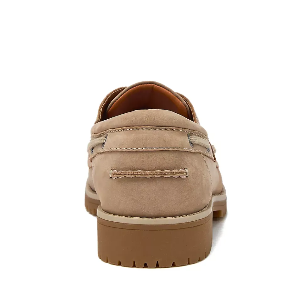 School Uniform Men's Seaport Leather Lace Up Boat Shoes