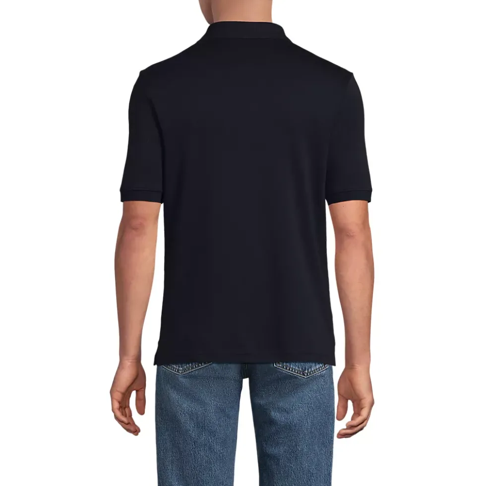 School Uniform Men's Short Sleeve Cotton Supima Polo Shirt