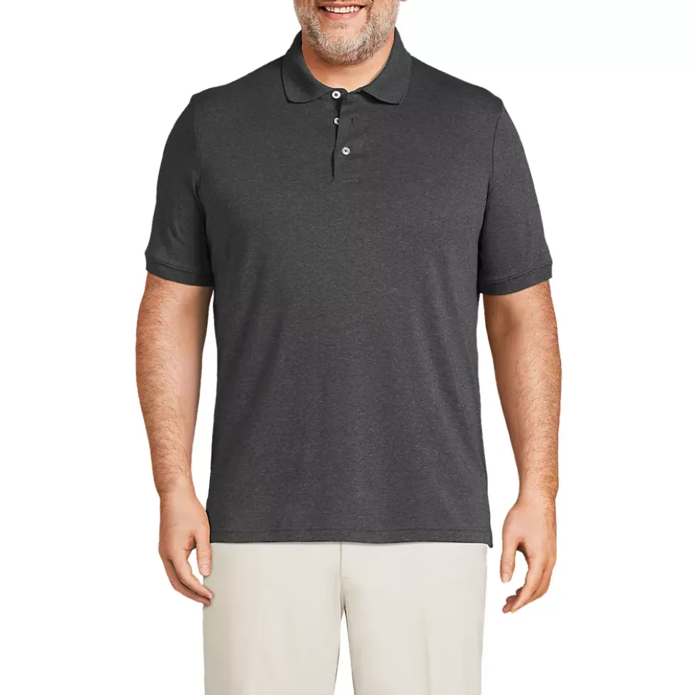 School Uniform Men's Short Sleeve Cotton Supima Polo Shirt