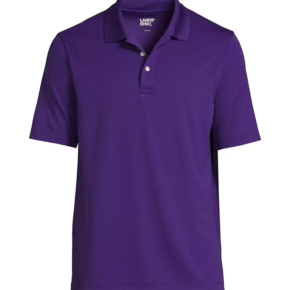School Uniform Men's Short Sleeve Solid Active Polo Shirt