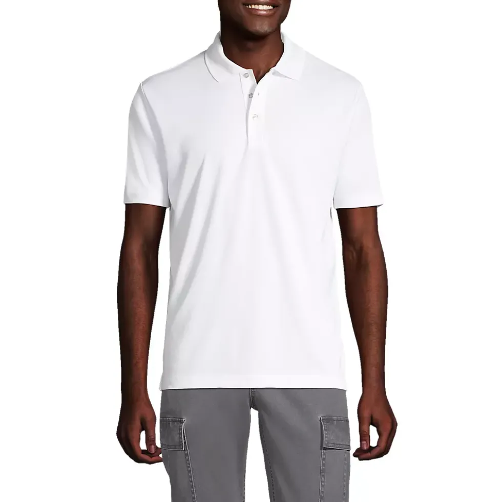 School Uniform Men's Short Sleeve Solid Active Polo Shirt