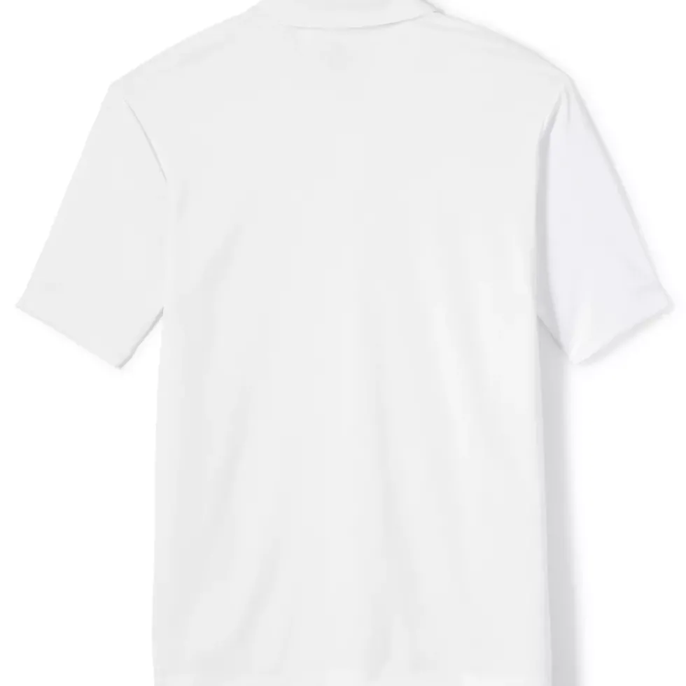 School Uniform Men's Short Sleeve Solid Active Polo Shirt