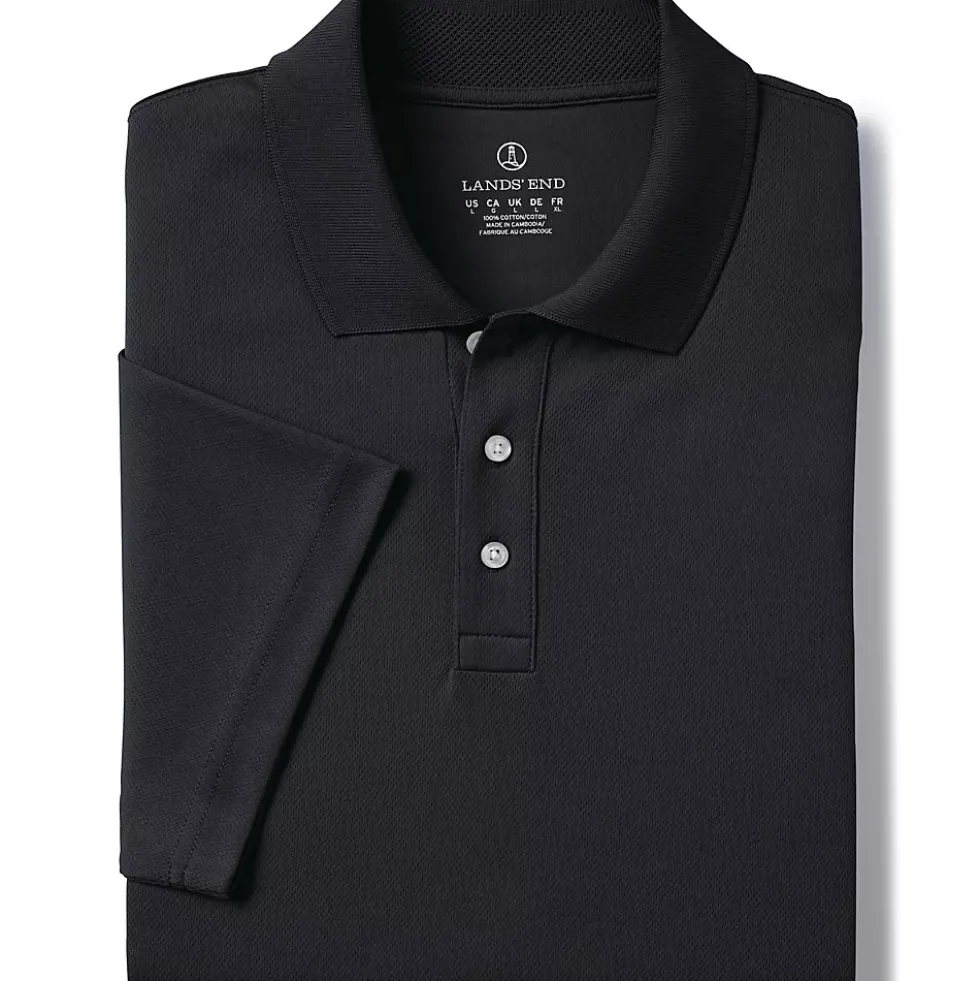 School Uniform Men's Short Sleeve Solid Active Polo Shirt