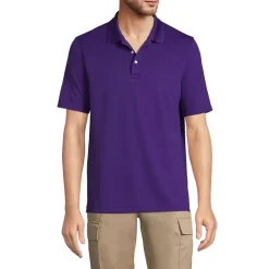 School Uniform Men's Short Sleeve Solid Active Polo Shirt