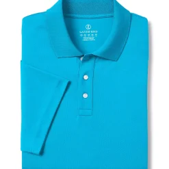 School Uniform Men's Short Sleeve Solid Active Polo Shirt