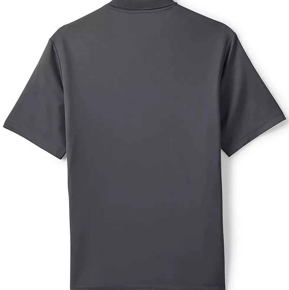 School Uniform Men's Short Sleeve Solid Active Polo Shirt